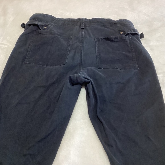 Anthropologie Hei Hei Black Slim Utility Pants Size 31 - Picture 6 of 10